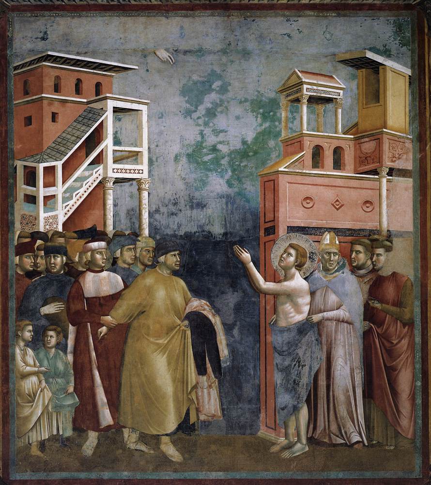 Fresco by Giotto in the basilica of San Francesco of Assisi
