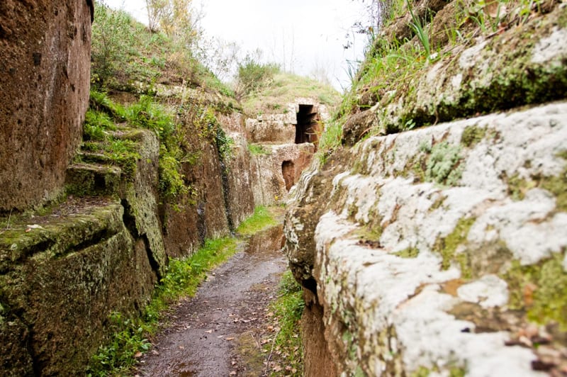 Etruscan necropolis in Cerveteri