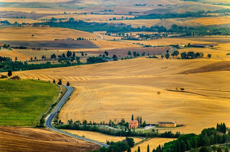 Val d'Orcia, Unesco, central Italy