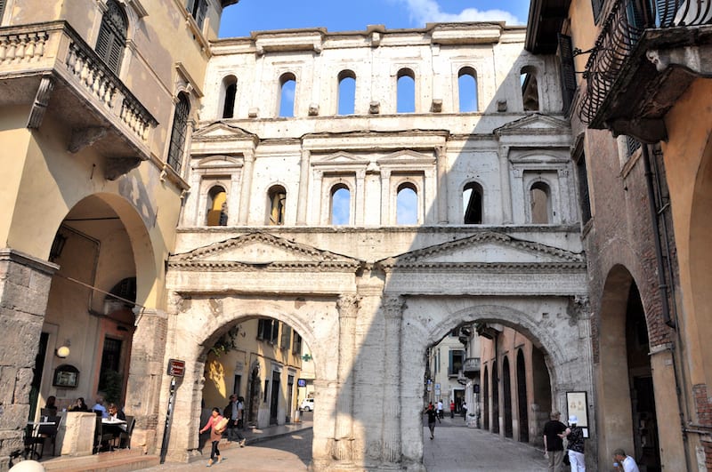 Just another ancient ruin in Verona: Porta Borsari