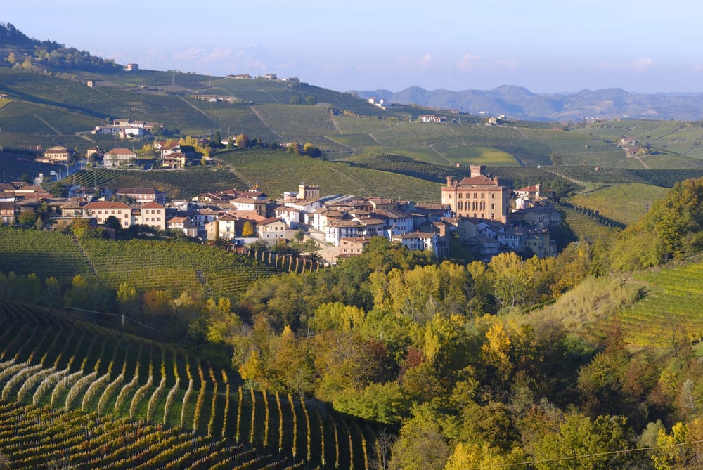 The village of Barolo, home to the famed wine, in Piedmont