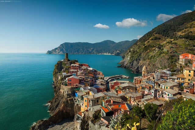 The Cinque Terre, on the Italian Riviera in Liguria