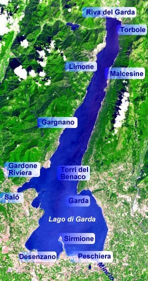 Map of Lake Garda