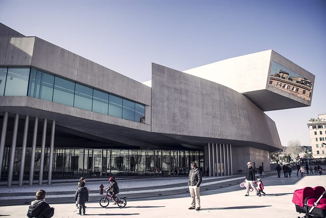 MAXXI, a modern museum of art in Italy