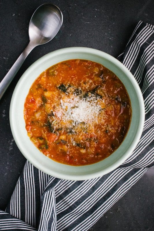 You can add any vegetable you have in the house to this Tuscan bread soup – and it's even better heated up the next day! Photo credit: Amelia Crook (via flickr)