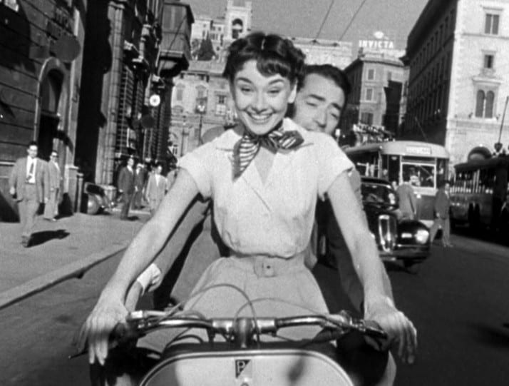 Be transported to Italy with a fantastic film (like Roman Holiday, pictured here!)