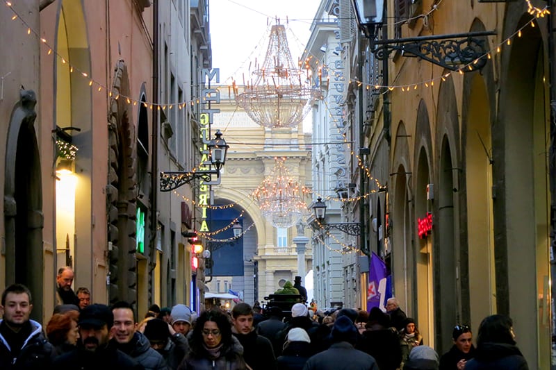 Shopping in Florence on Via del Corso