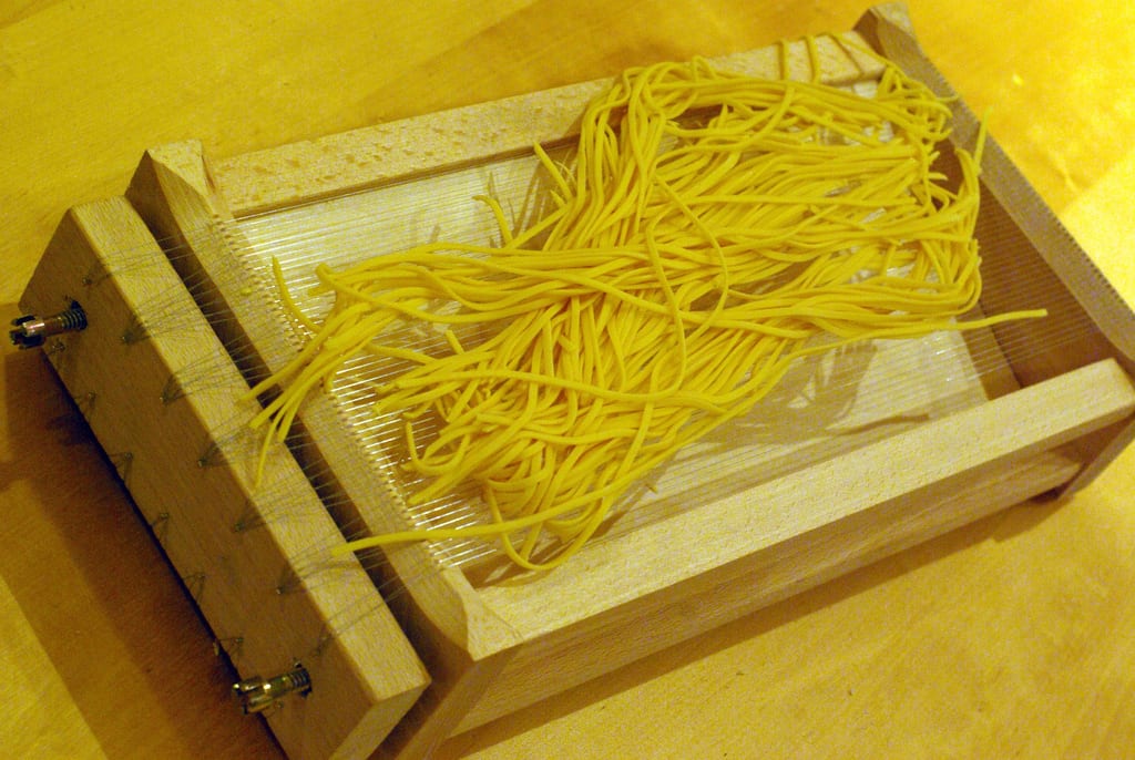 Guitar Spaghetti, a specialty of Molise 