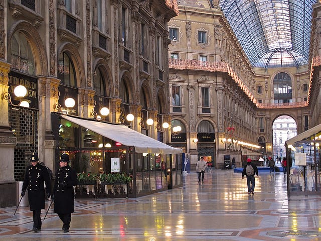 Winter brings a chance to see the Galleria without the usual crowds. Photo by Gabriele Barni