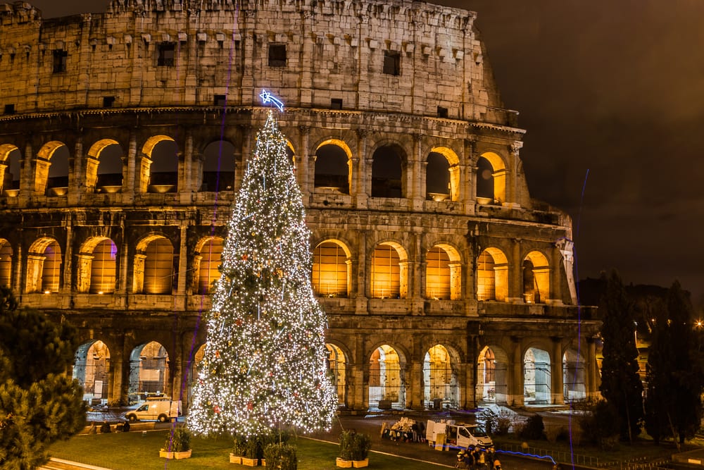 Christmas tree at the Colosseum