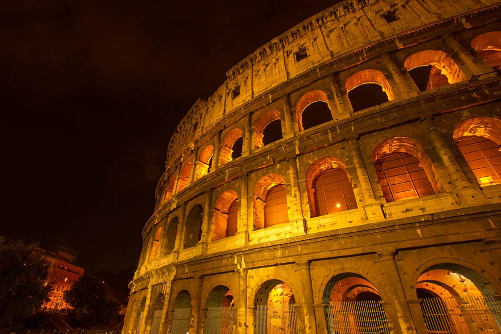 the Colosseum at Night
