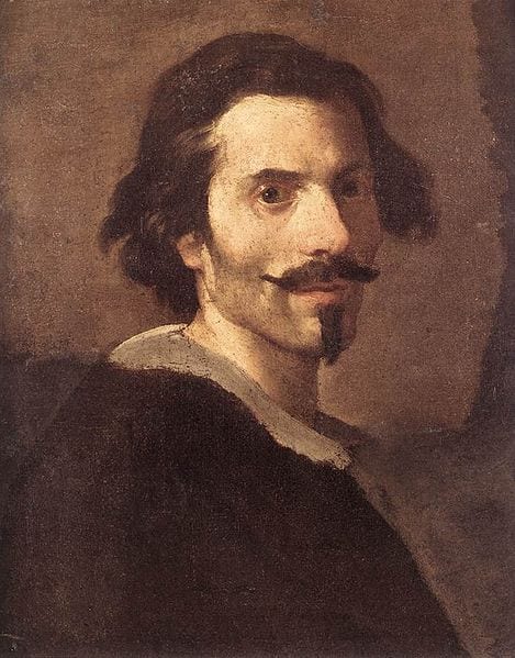Gian Lorenzo Bernini's Self-portrait as a Mature Man, painted between 1630 and 1635. Photo from the Galleria Borghese