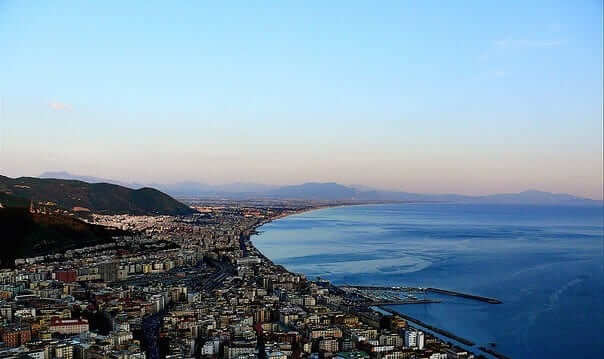 Salerno is a big city and an important transit hub along the coast with one beautiful panorama!