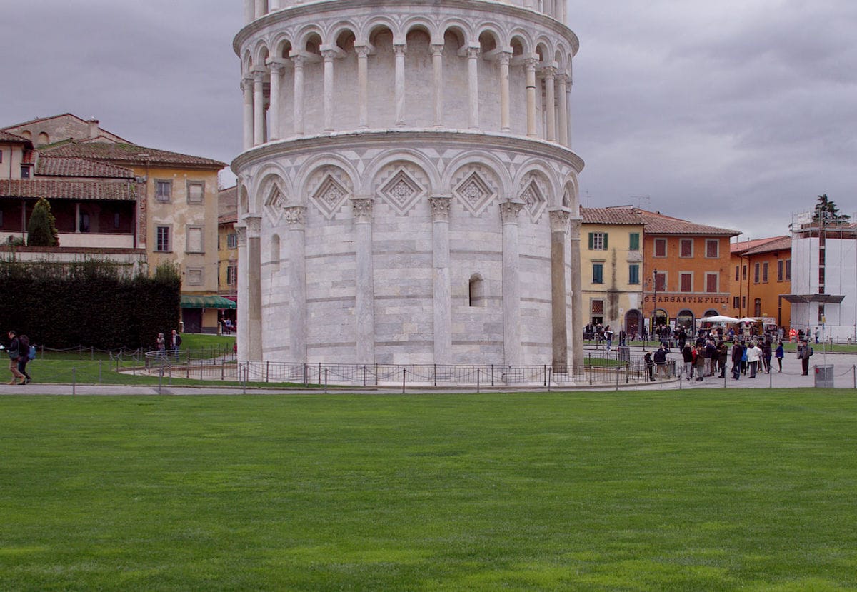 Leaning tower of Pisa base