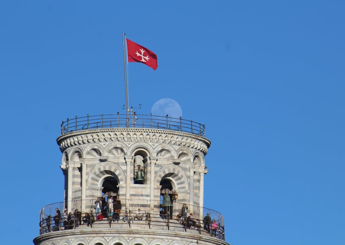 Top of the Leaning Tower of Pisa