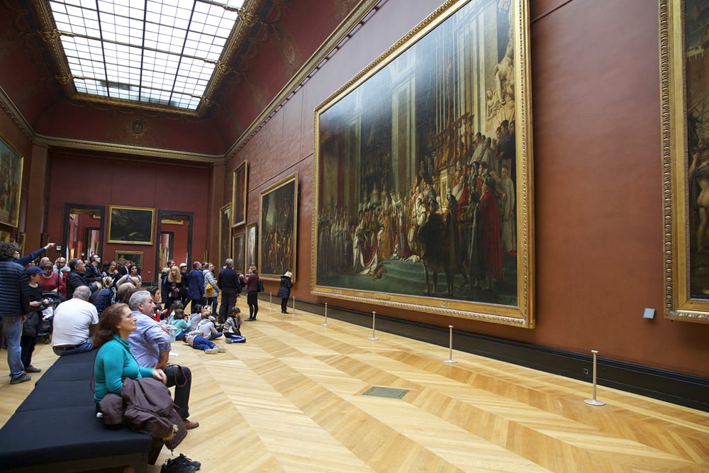 The Top 13 Things To See At The Louvre Walks Of Italy Blog   Louvre French Painting Wide Napoleon SM Copy 