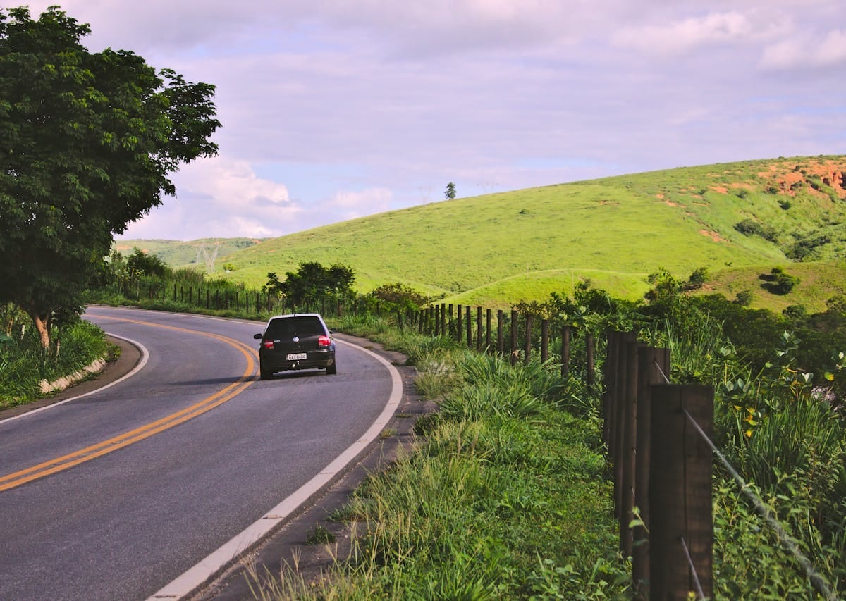 Car in a road, roadtrip