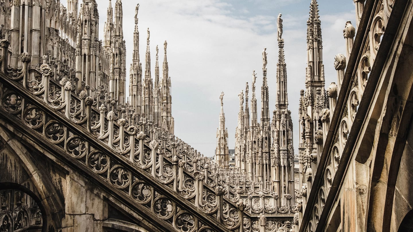 Milan - Duomo stock photo. Image of landmark, christian - 34394122