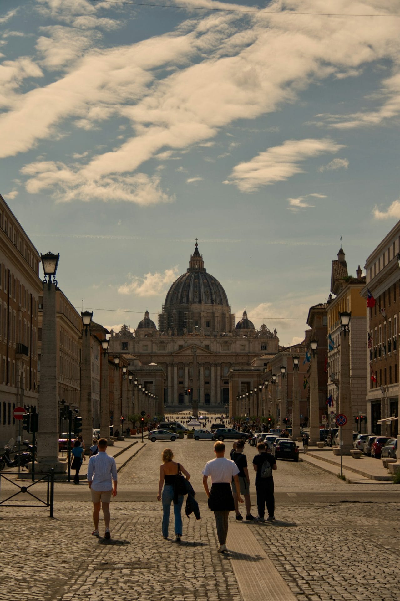 People visiting the Vatican