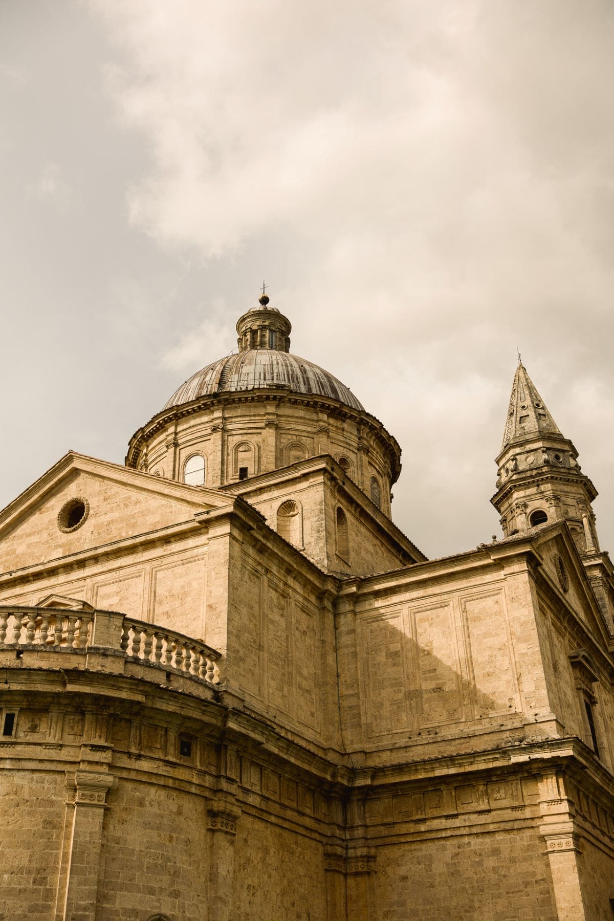 Close up of the architecture of Sanctuary of the Madonna di San Biagio.